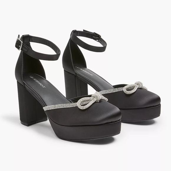 Lane Bryant Dream Cloud Bow Platform Heel *Wide - Picture 1 of 8